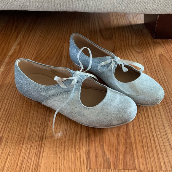 Elephantito Girls Dress Shoes - Sabrina Flats with Bow - Talc main image 0